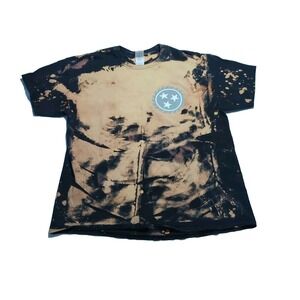 WHITE CHAPEL Death Core Band Bleached T Shirt Size XL Sawblade Design